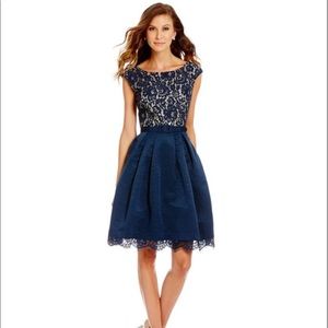 Navy Cocktail Party Dress